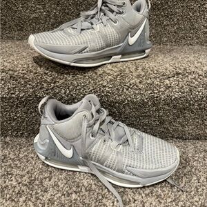 Nike LeBron’s Light Gray Basketball Shoe